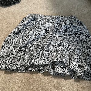 princess Polly black and white miniskirt